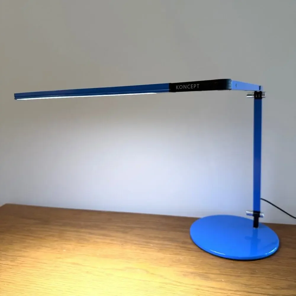 Koncept Z-Bar Blue LED Desk Lamp Dimmable AR3100-CD-BLU Design By Peter Ng